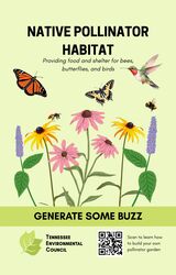 Native Pollinator Habitat Garden Sign (new design)