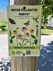 Native Pollinator Habitat Garden Sign (new design)